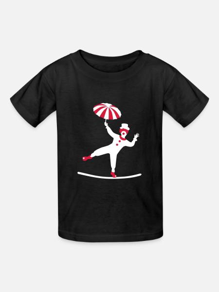 Zirkus - Kinder T-Shirt von Russell - Schwarz