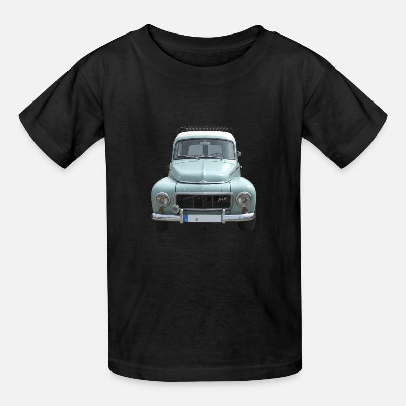 Buckelvolvo Oldtimer - Kinder T-Shirt von Russell - Schwarz