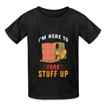 Forklift driver - Kids T-Shirt by Russell - black - Front - AI Model Kid Male (0cm)