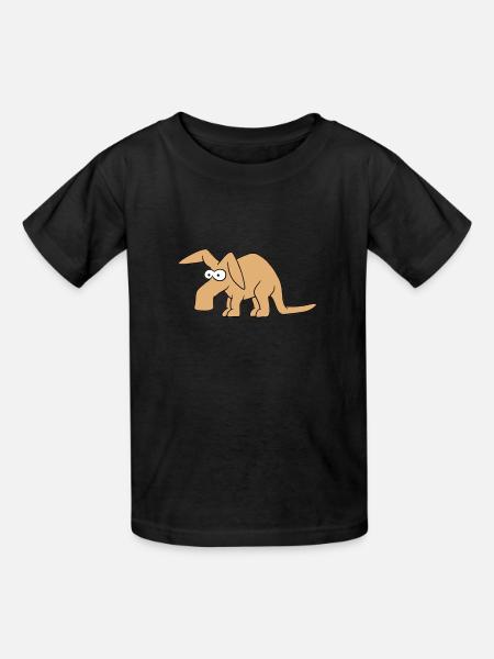 Erdferkel - Kinder T-Shirt von Russell - Schwarz
