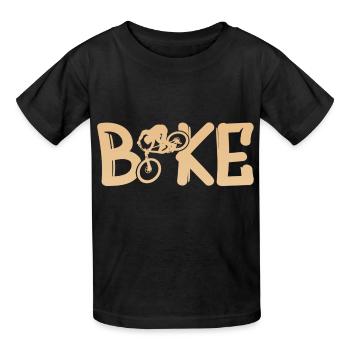 BIKE - Kinder T-Shirt von Russell - Schwarz - Vorne - AI Model Kid Male (0cm)