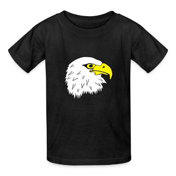 Pygargue à tête blanche tête d'aigle motif Eagl - T-shirts Russell Enfant - noir - Devant - AI Model Kid Male (0cm)
