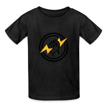 Flash - Kids T-Shirt by Russell - black - Front - AI Model Kid Male (0cm)