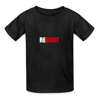 Computer - Kinder T-Shirt von Russell - Schwarz - Vorne - AI Model Kid Male (0cm)