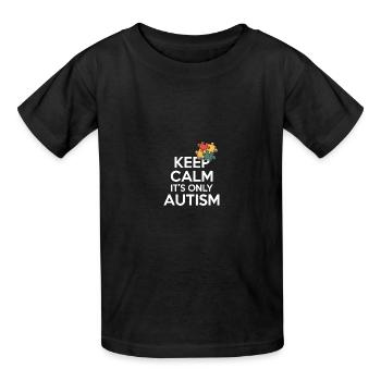 Autismus - Kinder T-Shirt von Russell - Schwarz - Vorne - AI Model Kid Male (0cm)