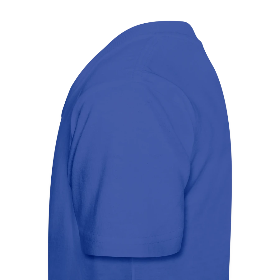 Zermatt badge on a kids t-shirt by russell, royal blue, left