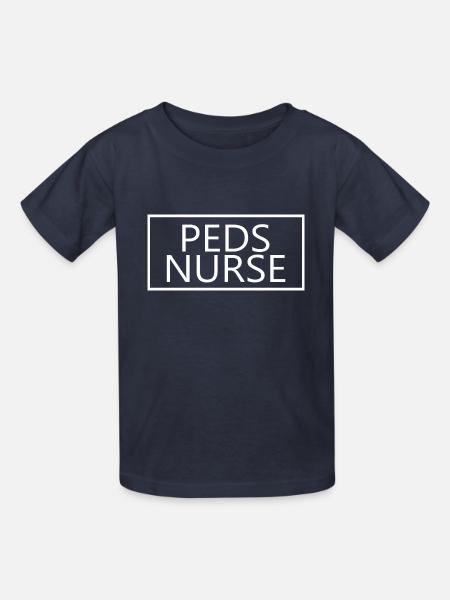 PEDS Krankenschwester stolze Krankenpflegeschülerin - Kinder T-Shirt von Russell - Navy