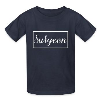 Chirurg Stolzer Absolvent Chirurg Doktor Student - Kinder T-Shirt von Russell - Navy - Vorne - AI Model Kid Male (0cm)