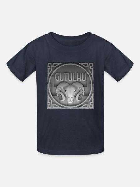 Gutulhu-Platz - Kinder T-Shirt von Russell - Navy