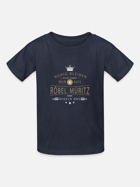 Röbel Müritz Stadt - Kinder T-Shirt von Russell - Navy