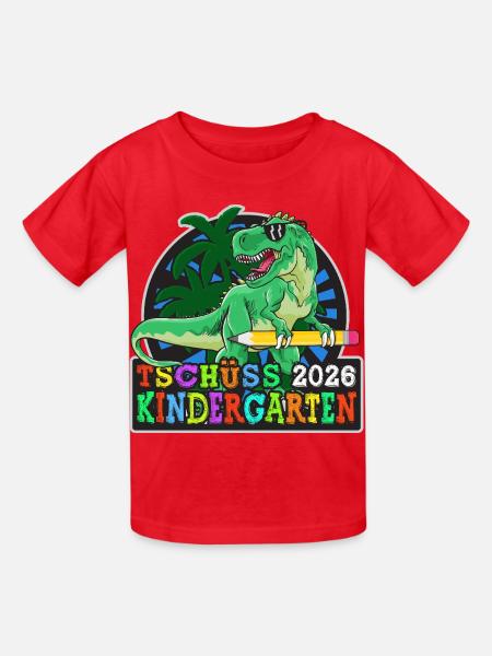 Kindergarten Abschluss Kindergartenabschied 2026 - Kinder T-Shirt von Russell - Rot