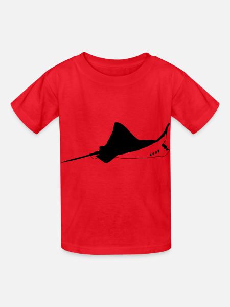 Manta - Kinder T-Shirt von Russell - Rot