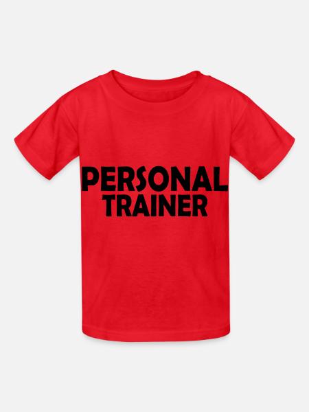 Personal trainer - Kinder T-Shirt von Russell - Rot