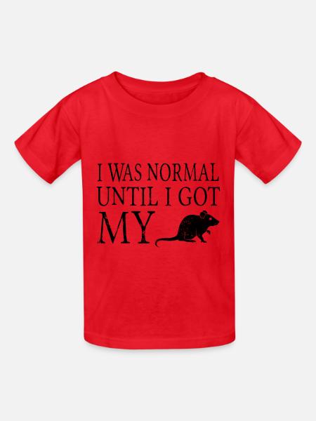 Ratte Haustier - Kinder T-Shirt von Russell - Rot