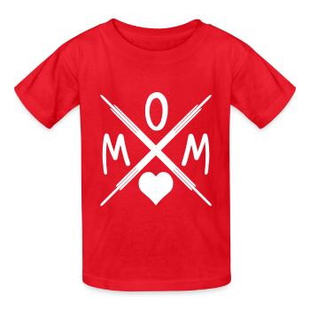 Maman - Maman - Maman - T-shirts Russell Enfant - rouge - Devant - AI Model Kid Male (0cm)