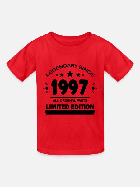 1997 - Jahrgang 1997 - Kinder T-Shirt von Russell - Rot