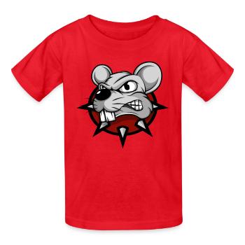 Souris souris mousy petites souris rat animal de compagnie - T-shirts Russell Enfant - rouge - Devant - AI Model Kid Male (0cm)