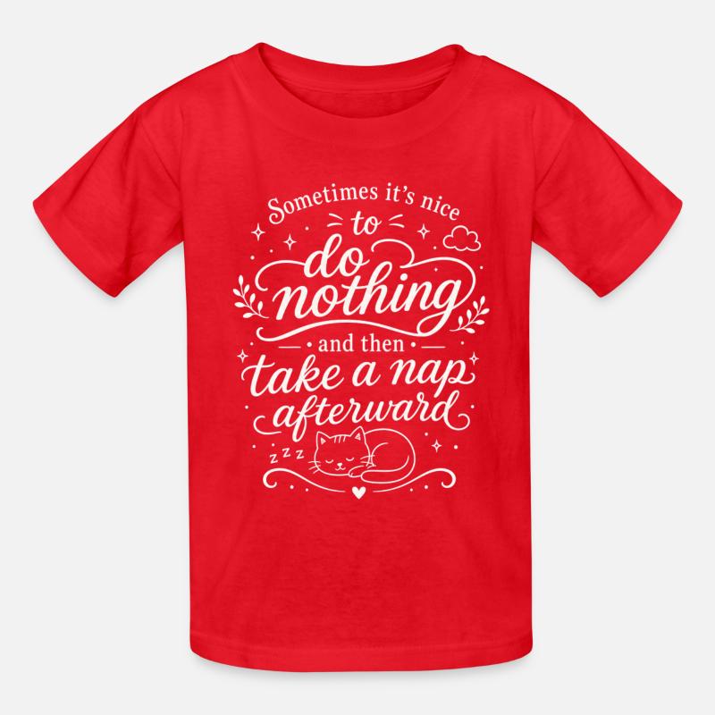 Fais une sieste - T-shirts Russell Enfant - rouge