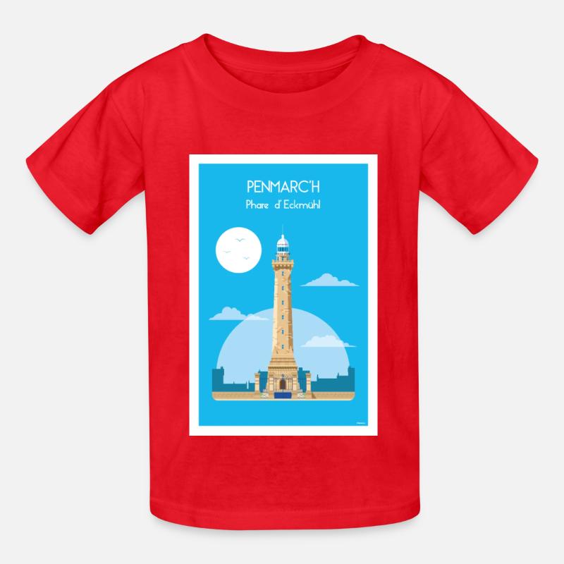 PHARE D’ ECKMüHL - T-shirts Russell Enfant - rouge