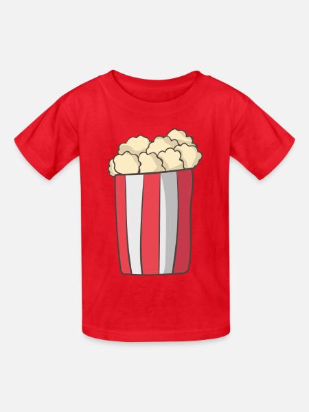Popcorn - Kinder T-Shirt von Russell - Rot