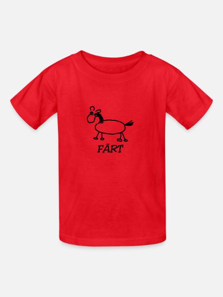 Färt - Kinder T-Shirt von Russell - Rot