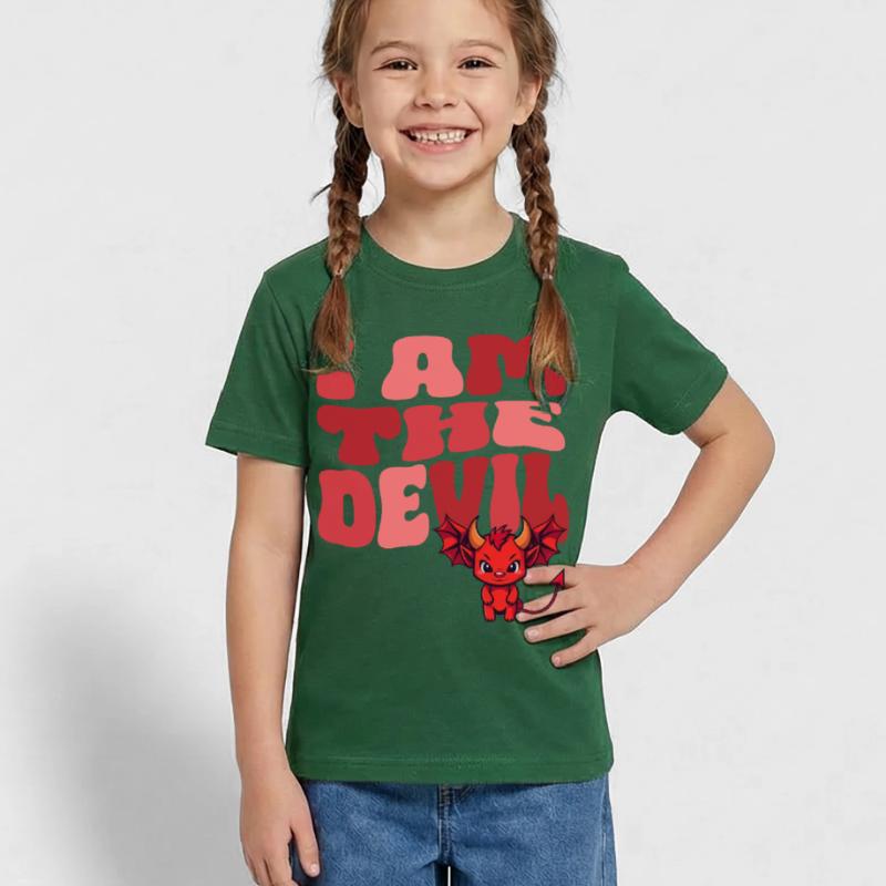 Devil Little Devil Devil Devil Woman Devil Guy Kids T-Shirt by Russell
