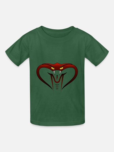 Cobra - Kinder T-Shirt von Russell - Flaschengrün