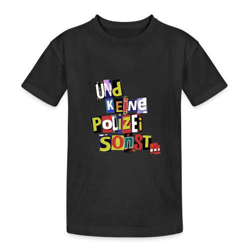Keine Polizei (farbig) - Teenager Heavy Cotton T-Shirt