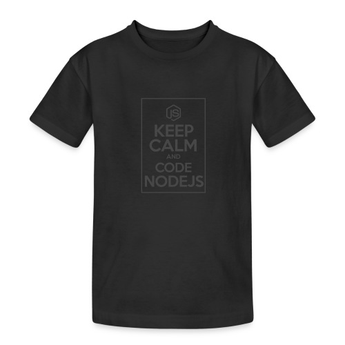 Keep Calm And Code NodeJs - Teenager Heavy Cotton T-Shirt