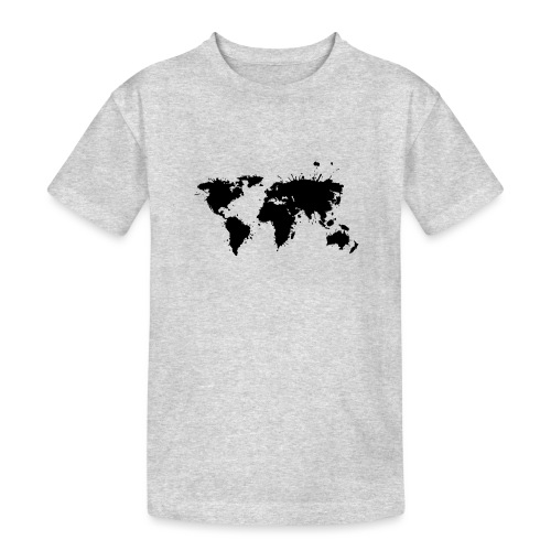 Weltkarte Splash - Teenager Heavy Cotton T-Shirt