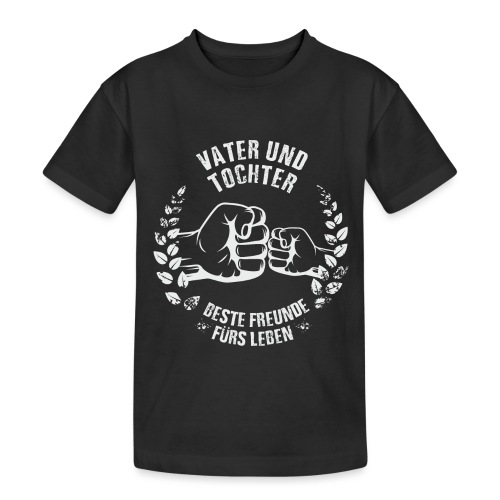 Vater und Tochter Beste Freunde fürs Leben - Teenager Heavy Cotton T-Shirt