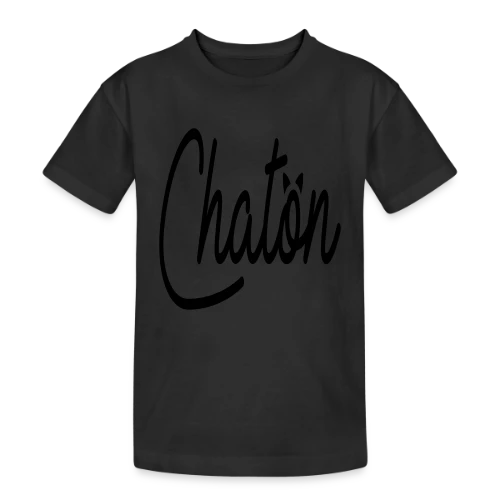 Inscription Chaton Élégante - T-shirt coton épais ado