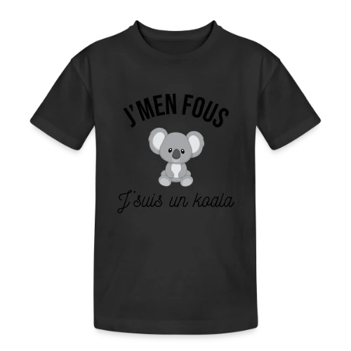 T-shirt "J'm'en Fous, J'suis un Koala" - Humour Décontracté - T-shirt coton épais ado