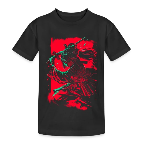 Fille Samurai Anime au Katana - T-shirt coton épais ado