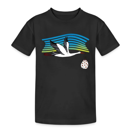 Cigogne Majestueuse - T-shirt coton épais ado