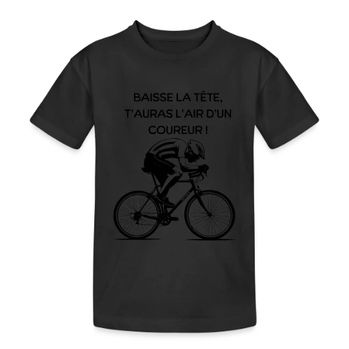 Cyclisme Humour - Design Minimaliste Vélo - T-shirt coton épais ado
