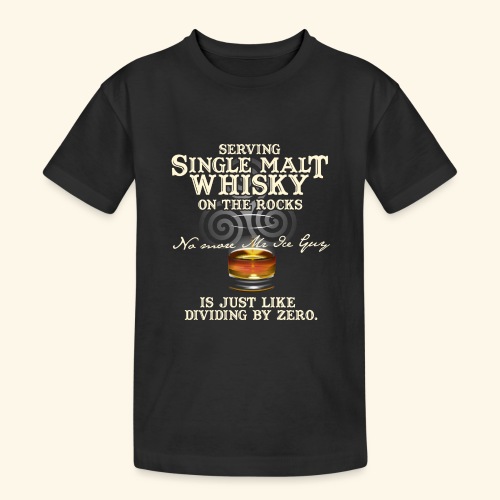 Single Malt Whisky On The Rocks - Teenager Heavy Cotton T-Shirt