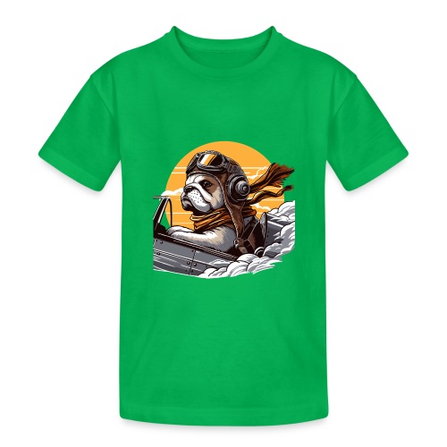 Bulldog Pilot - Teenager Heavy Cotton T-Shirt