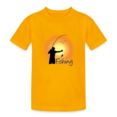 fishing1 - Teenager Heavy Cotton T-Shirt