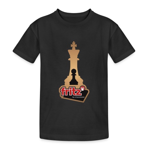 Fritz 19 Chess King and Pawn - Teenager Heavy Cotton T-Shirt