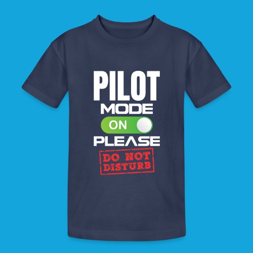 Pilot Mode On Please Do Not Distrub - Teenager Heavy Cotton T-Shirt