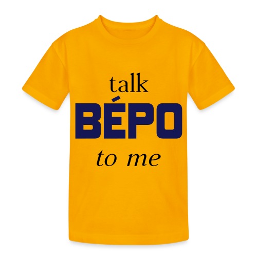 talk bépo new - T-shirt coton épais ado