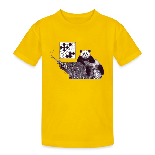 Panda 5x5 Seki - Teenager Heavy Cotton T-Shirt
