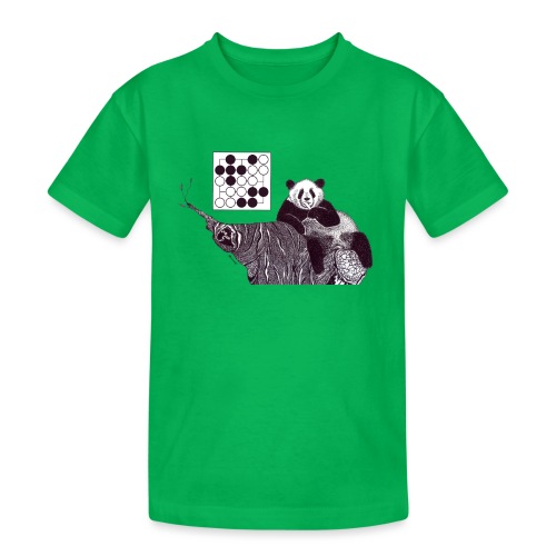 Panda 5x5 Seki - Teenager Heavy Cotton T-Shirt