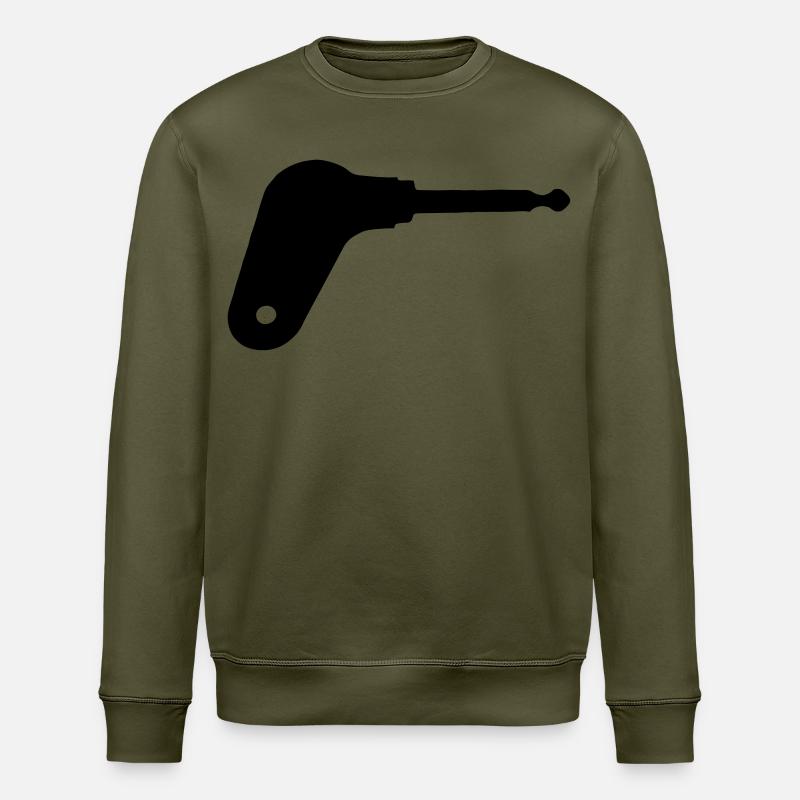 Oldtimer tractor ignition key - Stanley/Stella ROLLER Unisex Organic Sweatshirt - khaki