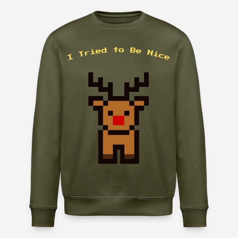 Pixel Rudolph - Sweat bio ROLLER Stanley/Stella Unisexe - kaki