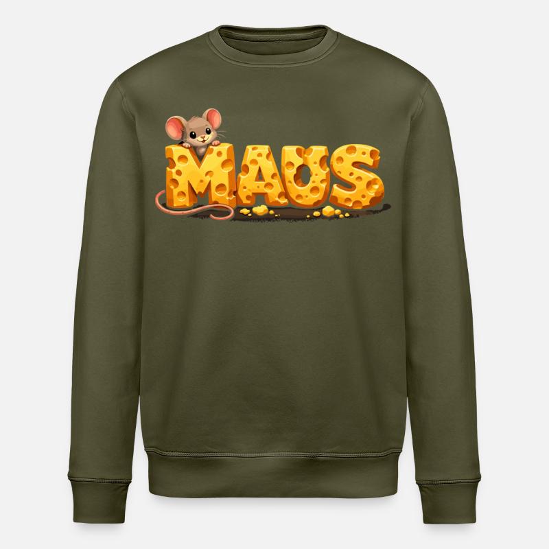 Kölner Karnevalsmaus Süß Fasching Kostüm - Stanley/Stella Unisex Bio-Sweatshirt ROLLER - Khaki