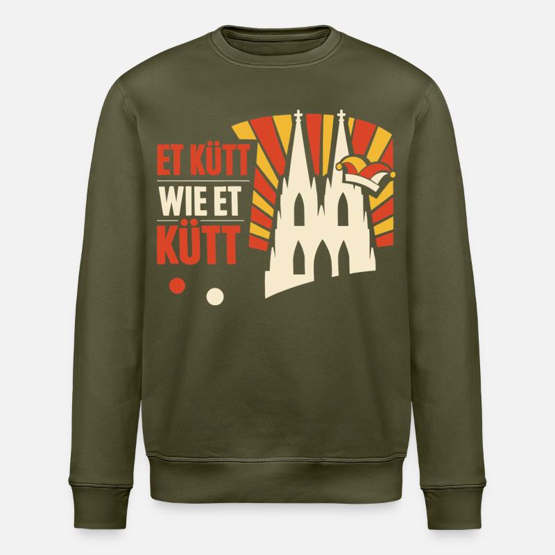Carnival Cologne Alaaf Gift Funny - Stanley/Stella ROLLER Unisex Organic Sweatshirt - khaki