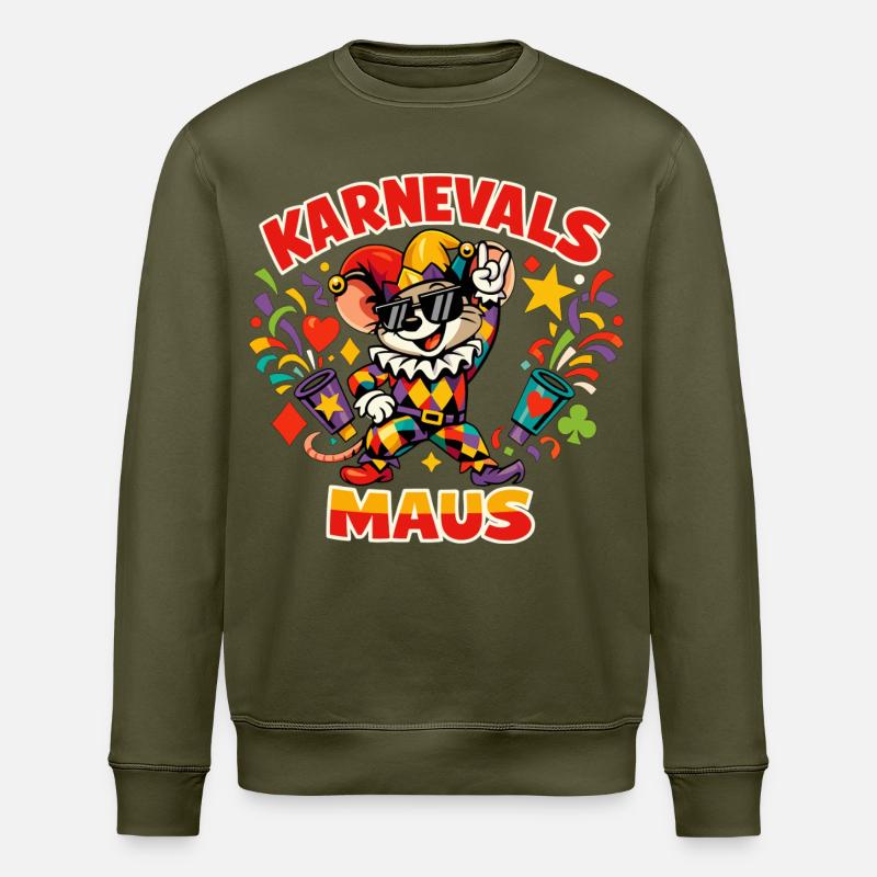 Carnaval Mouse Cologne Funny - Sweat bio ROLLER Stanley/Stella Unisexe - kaki