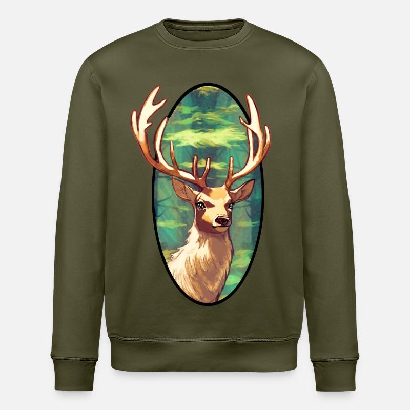 Junger Hirsch - Stanley/Stella Unisex Bio-Sweatshirt ROLLER - Khaki